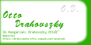 otto drahovszky business card